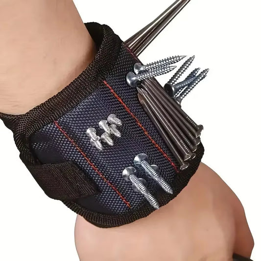 Magnetic tool wristband
